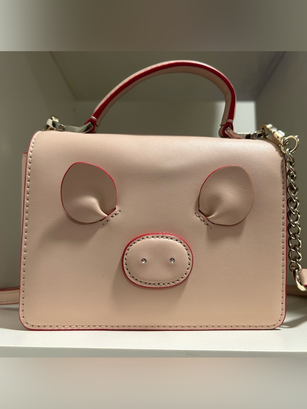 Kate Spade Pink Novelty Top-Handle Year of Pig Bag